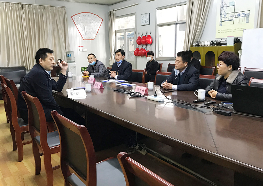 濟(jì)南大學(xué)機(jī)械工程學(xué)院院長(zhǎng)曹樹坤 來博陽(yáng)機(jī)械參觀洽談