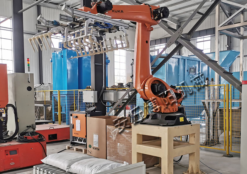 自動碼垛機(jī)助力糧食實現(xiàn)自動化搬運(yùn)