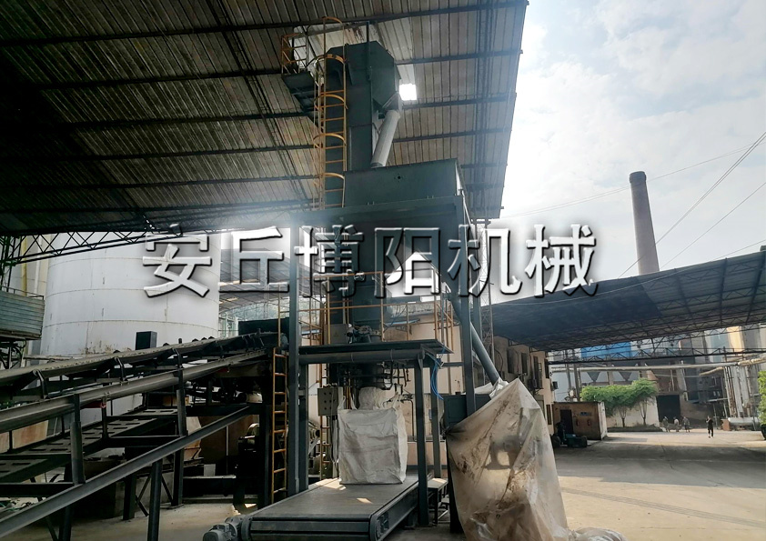 安丘博陽機械木質素粉噸包包裝機包裝流程是什么？